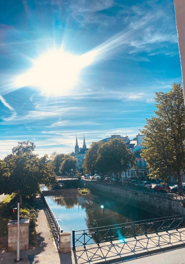 Quimper: T3 Avec Vue Cathedrale Proche Gare Exterior foto