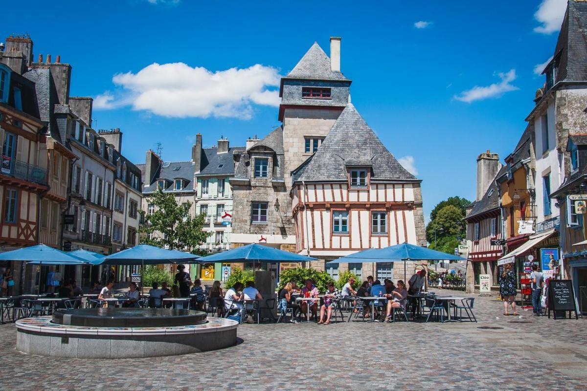 Quimper: T3 Avec Vue Cathedrale Proche Gare Exterior foto